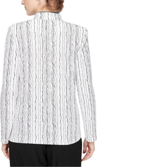 Alex Evenings Glitter Drizzle Print Jacket Pant Set Jacket Sz 3X- Pant 2X - Picture 3 of 12